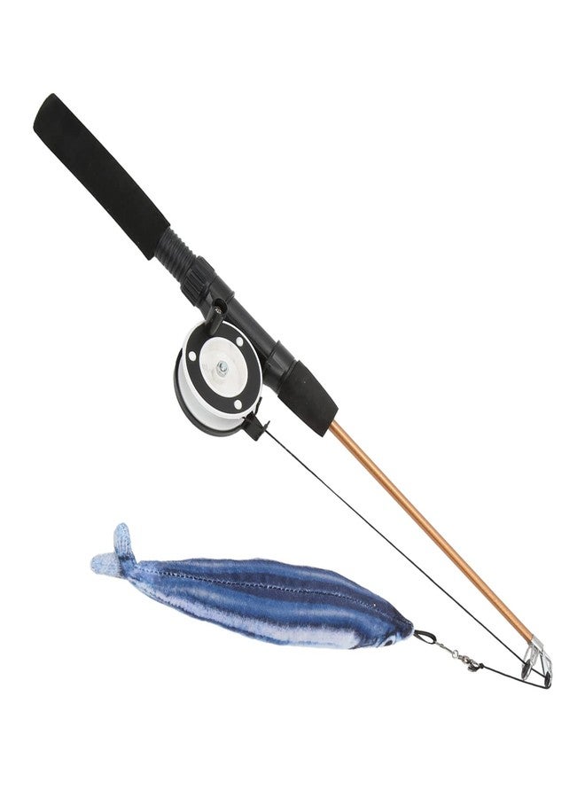 ZJchao Funny Cat Stick Flexible Interactive Telescopic Fishing Rod Toy for Cats (+Fishing Rod) - Image 2